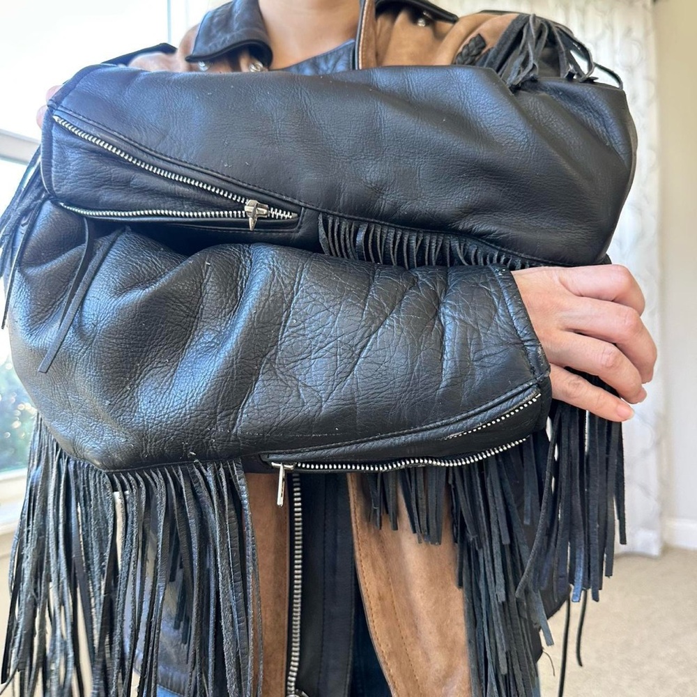Fringe Leather Jacket - image 6